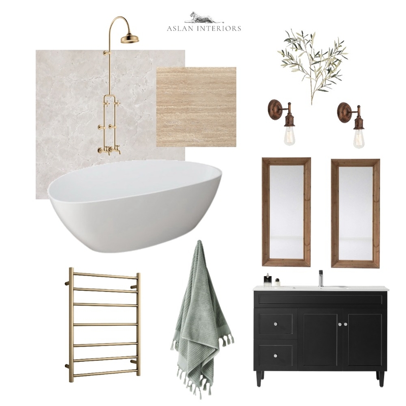 Monochrome Bathroom Mood Board by mwoods on Style Sourcebook