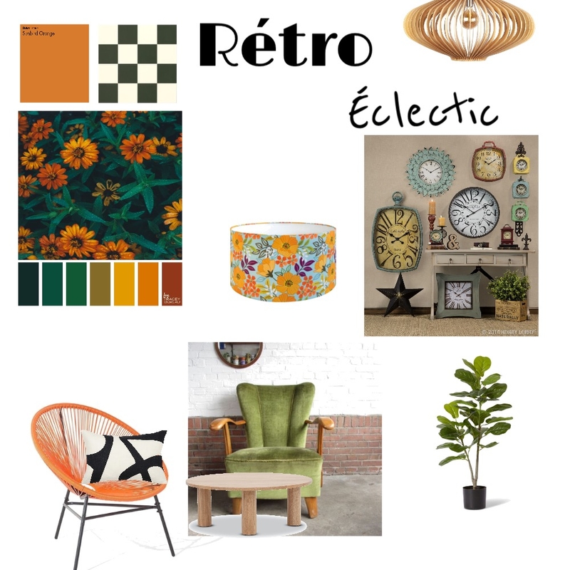retro eclectic contemporain Mood Board by Dhalgara on Style Sourcebook