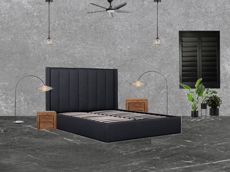 modern industrial bedroom Mood Board by marinatucker1@outlook.com on Style Sourcebook