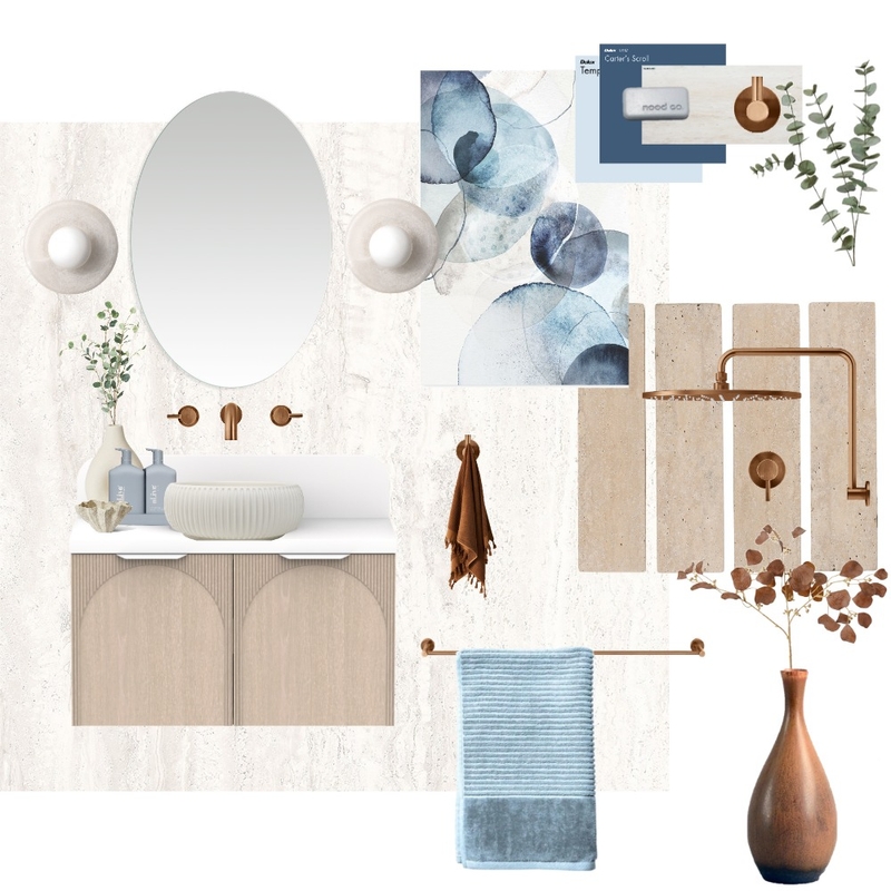 Soft Bronze Coastal Mood Board by Carley & Co. Design on Style Sourcebook