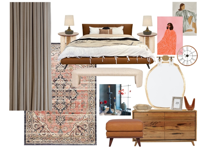 Bedroom with brownish color Mood Board by Salwa 25 on Style Sourcebook