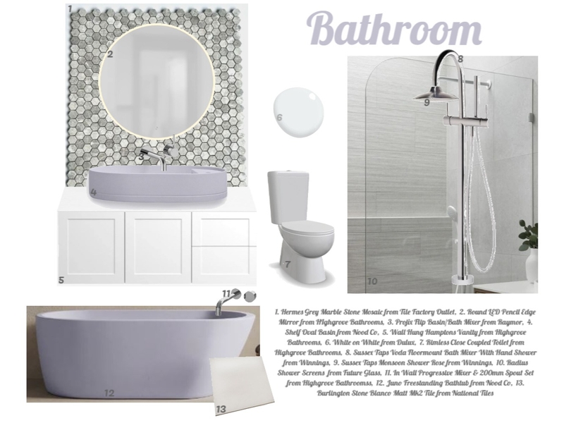 Bathroom Mood Board by Loppy on Style Sourcebook