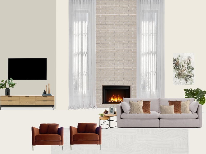 Sala de lareira e TV Lucia Mood Board by Tamiris on Style Sourcebook