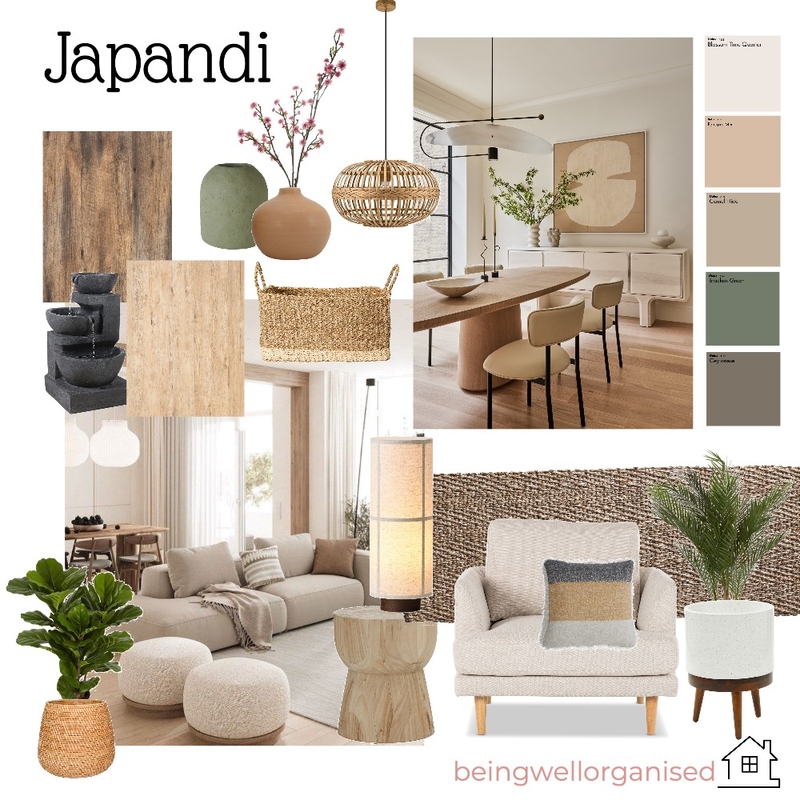 Japandi Mood Board by Ladybird on Style Sourcebook