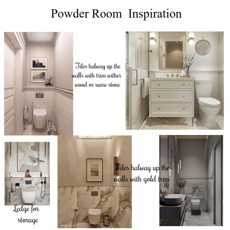 Powder Room Inspo Mood Board by Space Style Melbourne on Style Sourcebook