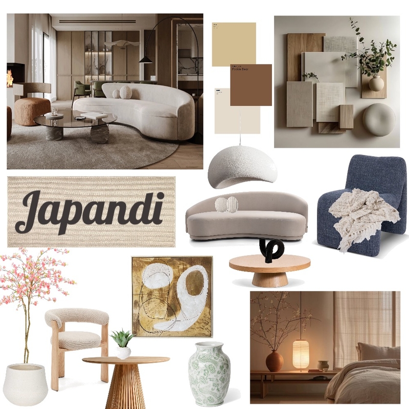 Japandi Design Style Mood Board by Niv on Style Sourcebook