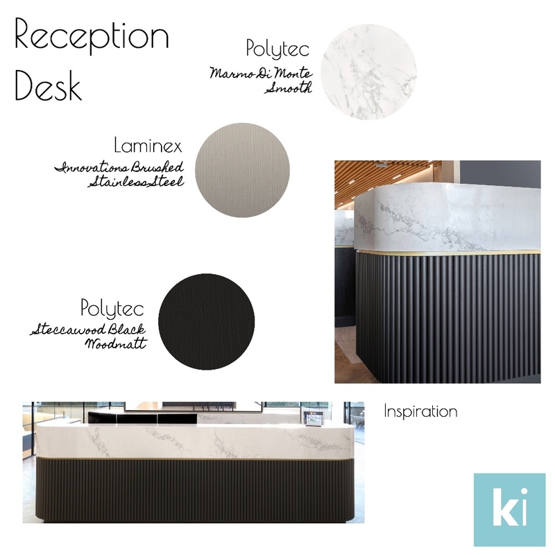 Reception Desk Mood Board by Karanda Interiors on Style Sourcebook