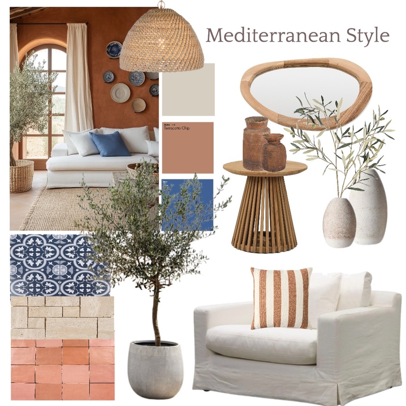 Mediterranean Style Mood Board by isabellefrost on Style Sourcebook