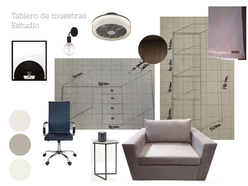 Tablero de muestras Estudio DJ Mood Board by anukabrass on Style Sourcebook