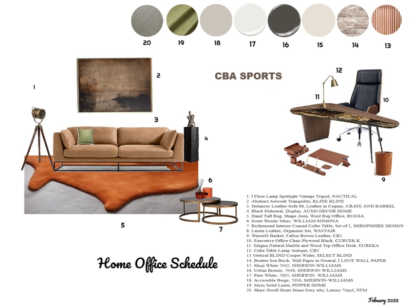 HOME OFFICE Jamie Mood Board by Ohlala on Style Sourcebook