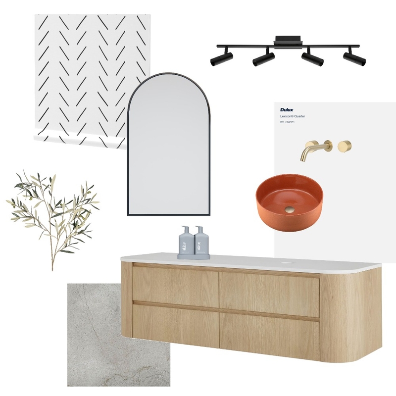 Modern Organic and Scandinavian-inspired Bathroom Mood Board by erin__kendal on Style Sourcebook