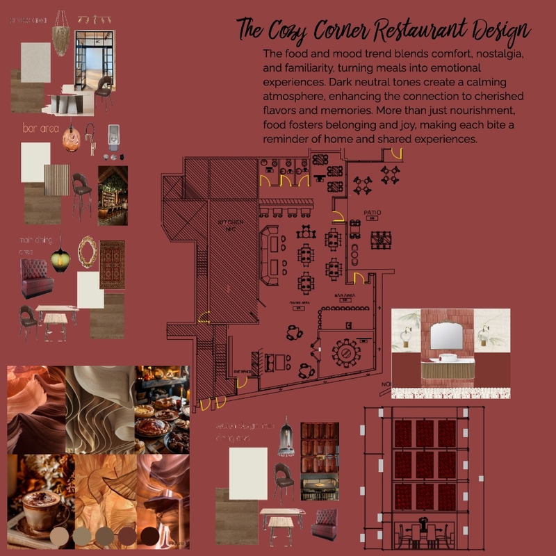 RESTAURANT BOARD Mood Board by laila elamir on Style Sourcebook