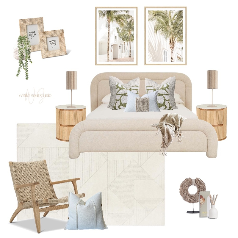 Master Bedroom - greens + naturals Mood Board by White Soul Studio on Style Sourcebook
