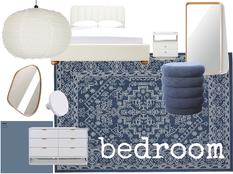 navy blue bedroom Mood Board by ella smith on Style Sourcebook
