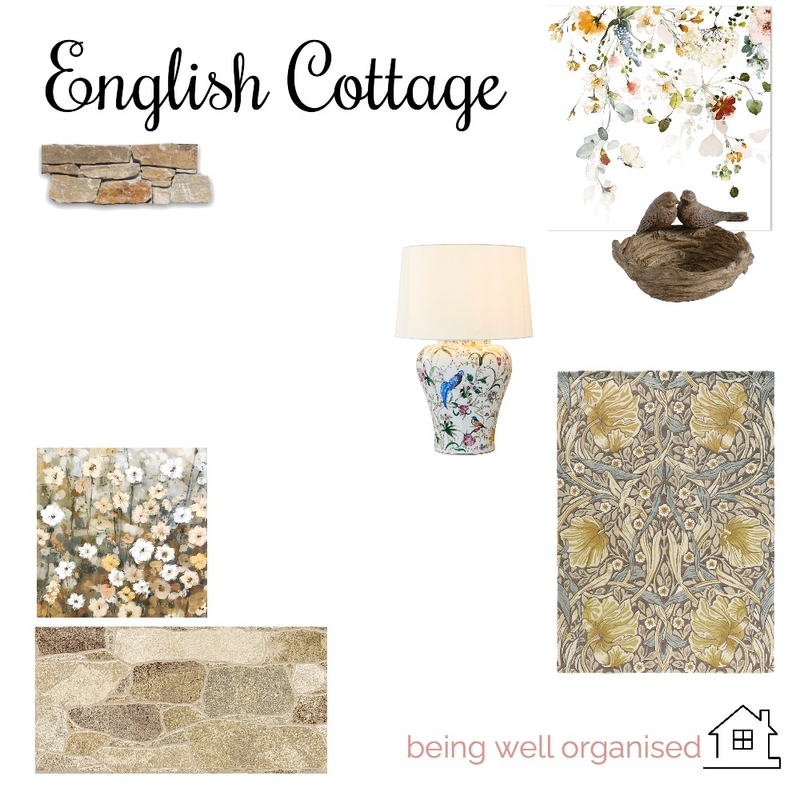 English Cottage Mood Board by Ladybird on Style Sourcebook