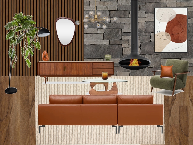 mid century living room fireplace 2 Mood Board by amber.ec@outlook.com.au on Style Sourcebook
