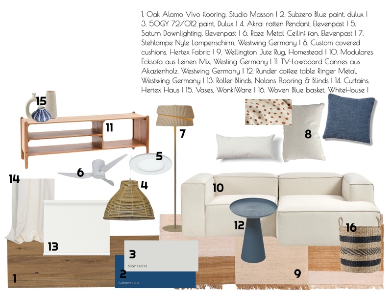 Living Room - sample board Mood Board by bellakohne on Style Sourcebook