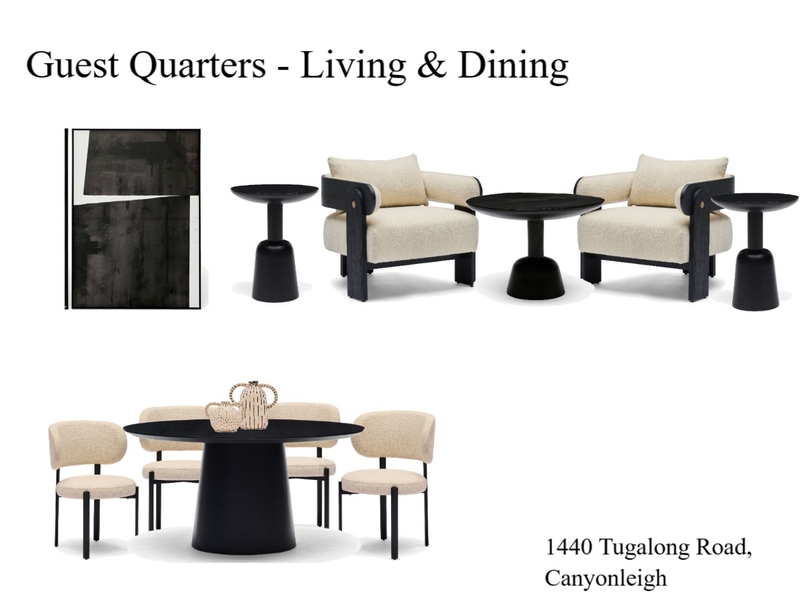 1440 Tugalong Road Canyonleigh - Guest Quarters - Living & Dining Mood Board by jane@horgans.com.au on Style Sourcebook