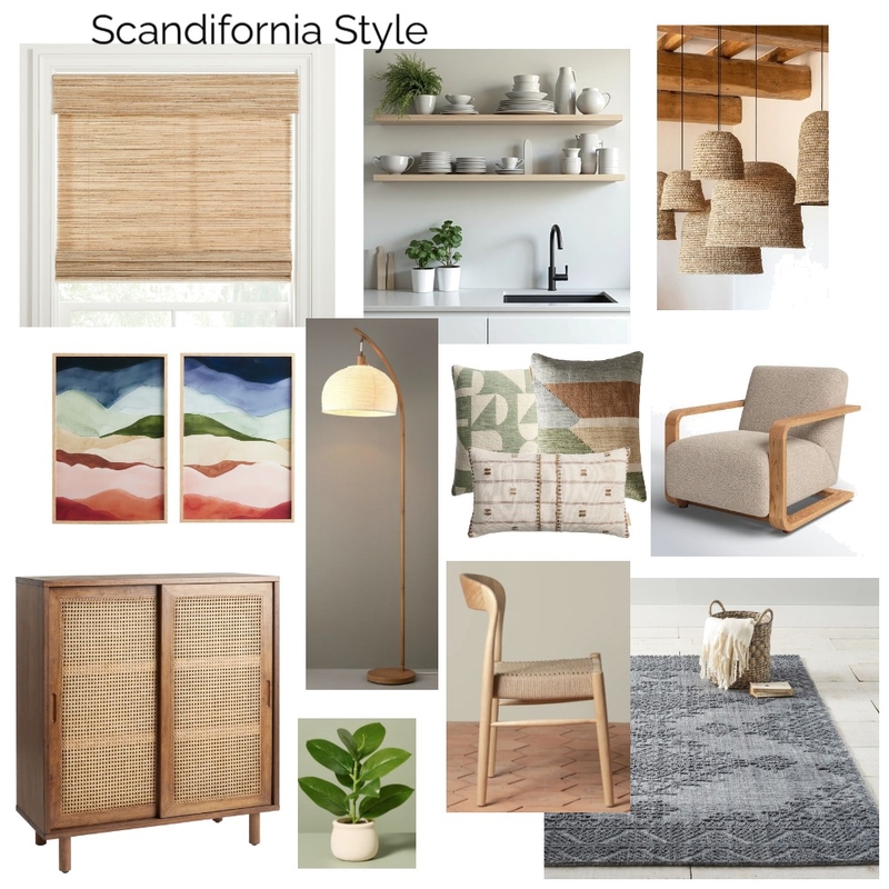 Scandifornia Mood Board Mood Board by JN DesignHive on Style Sourcebook