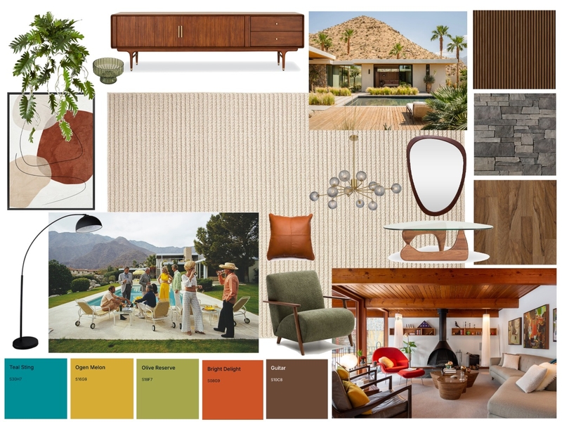 Mid Century Modern Mood Board by amber.ec@outlook.com.au on Style Sourcebook