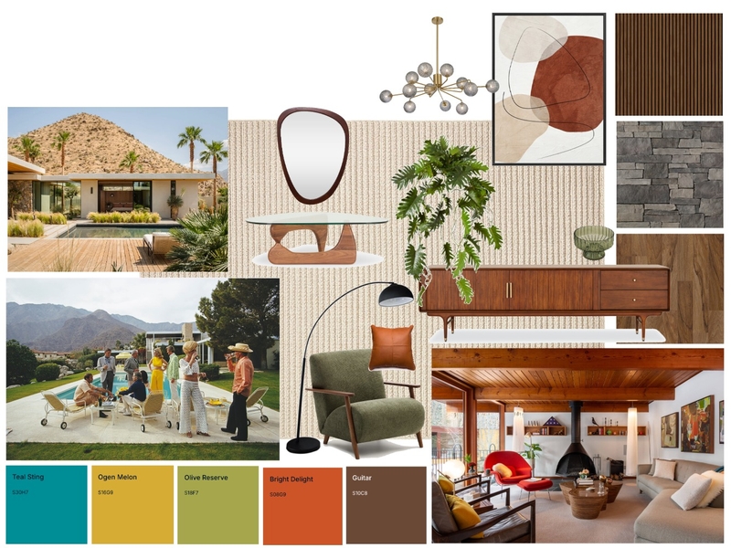 Mid Century Modern Mood Board by amber.ec@outlook.com.au on Style Sourcebook