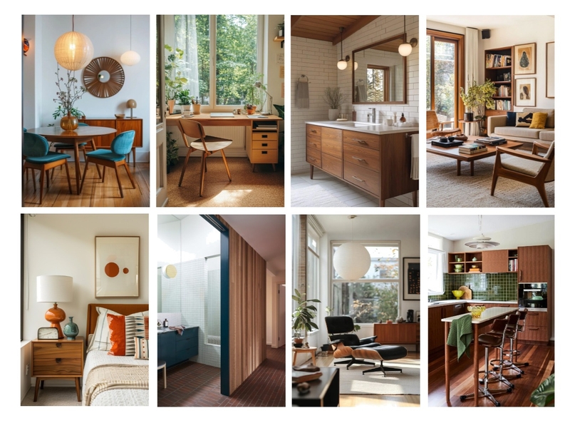 Mid-Century Modern Mood Board by Ajeless Designs on Style Sourcebook