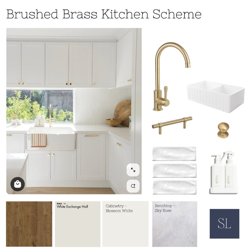 Webb Kitchen - Brushed Brass Mood Board by Sharon Lynch Interior Design on Style Sourcebook