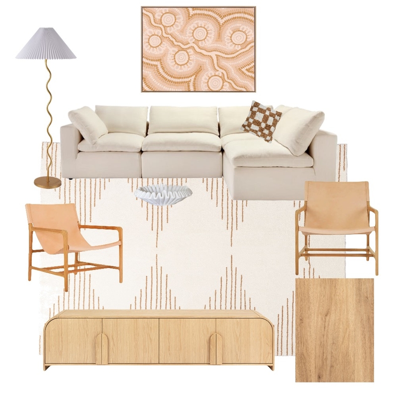 Coastal / Boho living room pink tones Mood Board by Zoe on Style Sourcebook