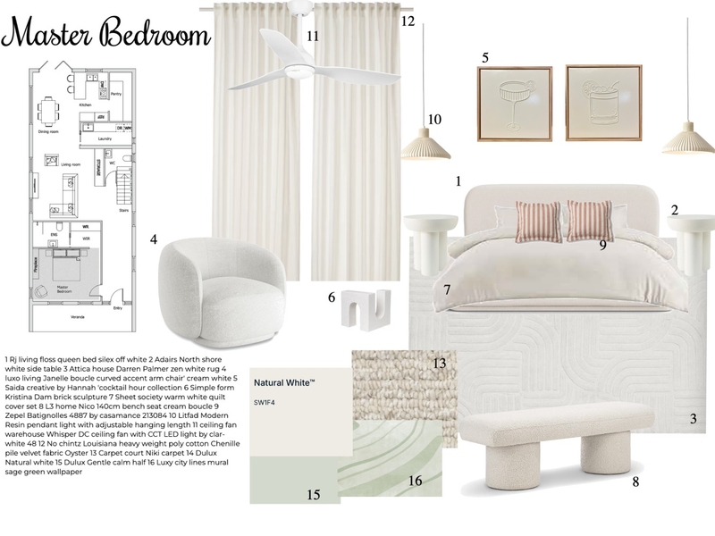 Master Bedroom Mood Board by Hannahstinton on Style Sourcebook