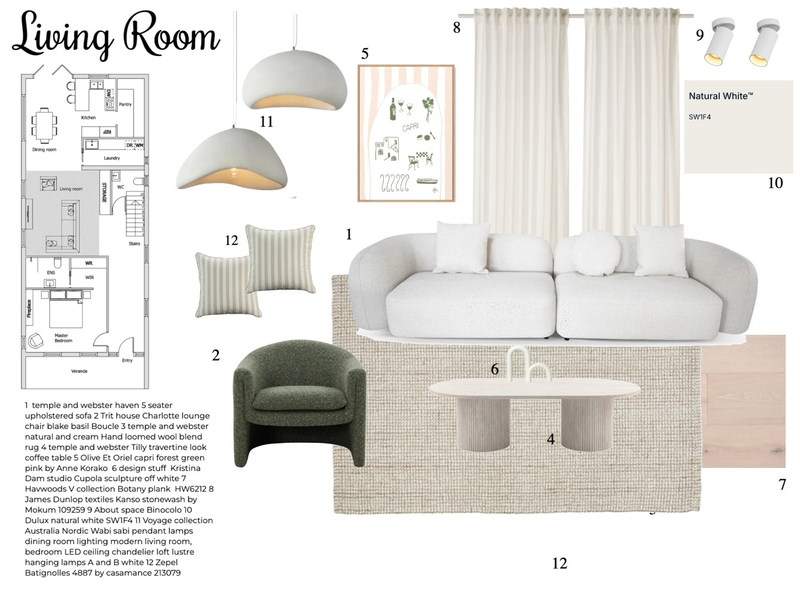 Living room Mood Board by Hannahstinton on Style Sourcebook