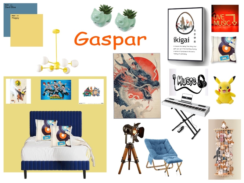 Gaspi's Room Mood Board by Little Artichoke on Style Sourcebook
