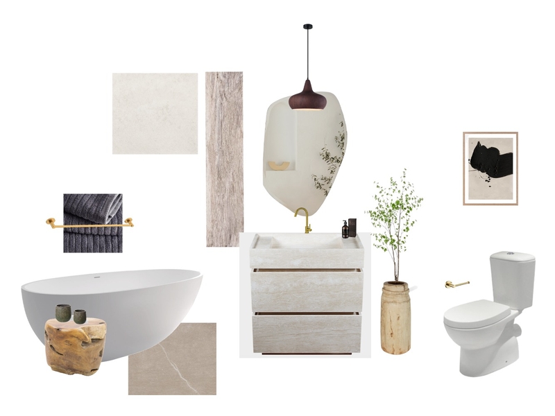 Wabi-Sabi Sample Board Mood Board by helen.hu@live.com.au on Style Sourcebook