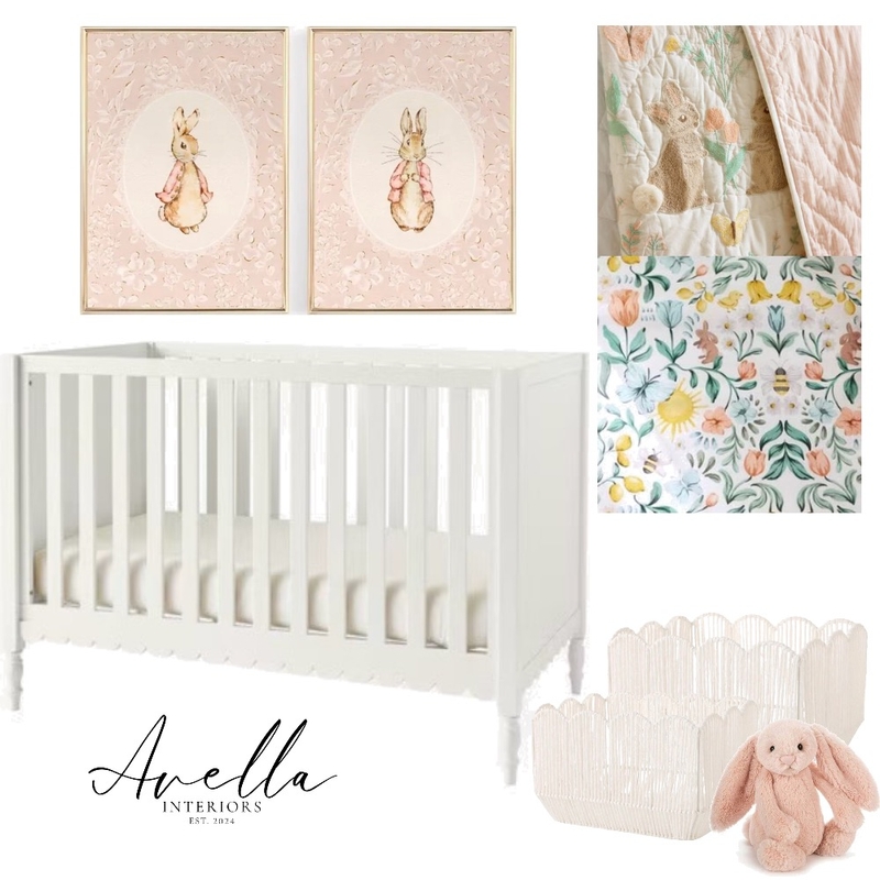 Girl Nursery - Easter (v2) Mood Board by Avella Interiors on Style Sourcebook