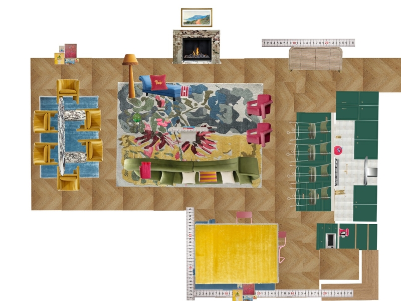 Great Room Space Planning Scale Mood Board by dl2407 on Style Sourcebook
