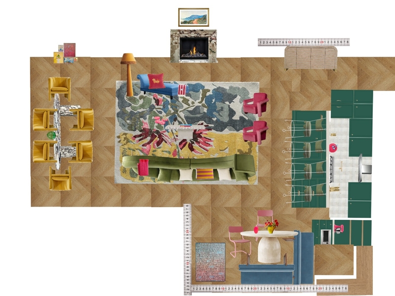Great Room Space Planning Scale Mood Board by dl2407 on Style Sourcebook