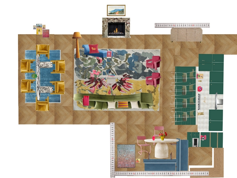 Great Room Space Planning Scale Mood Board by dl2407 on Style Sourcebook