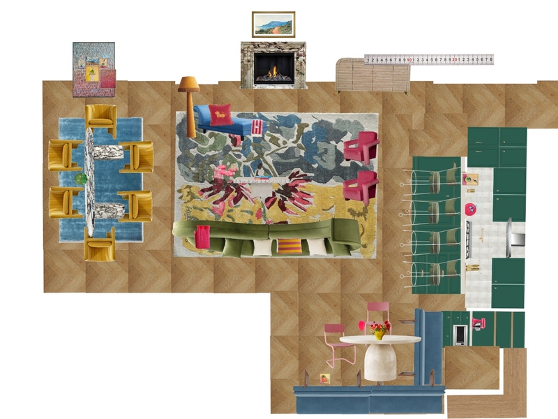 Great Room Space Planning Scale Mood Board by dl2407 on Style Sourcebook