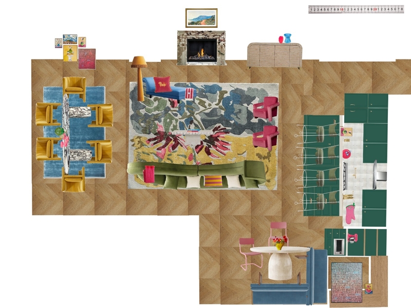 Great Room Space Planning Scale Mood Board by dl2407 on Style Sourcebook