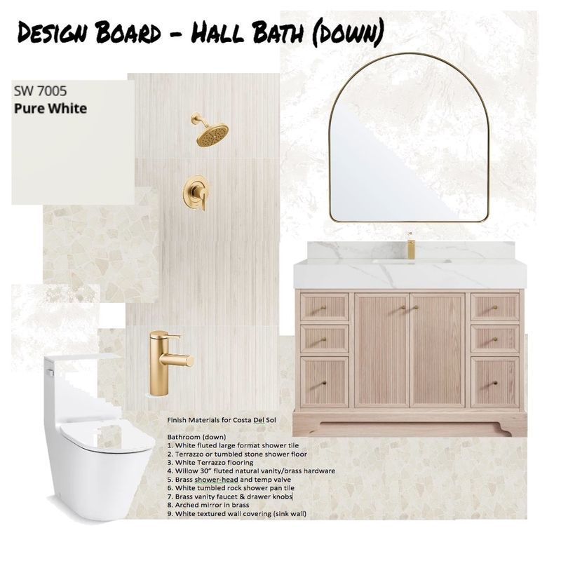CDS Hall Bath (down) Design Board Mood Board by MicheleDeniseDesigns on Style Sourcebook