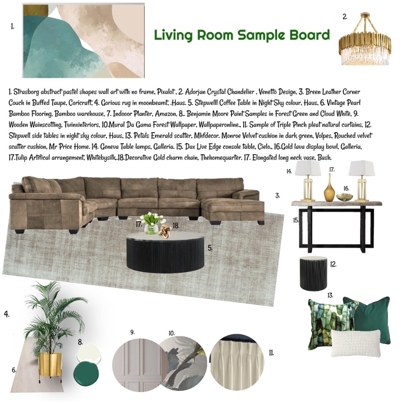 Living room in Monochromatic 25 March 2025 Final Mood Board by JudyK on Style Sourcebook