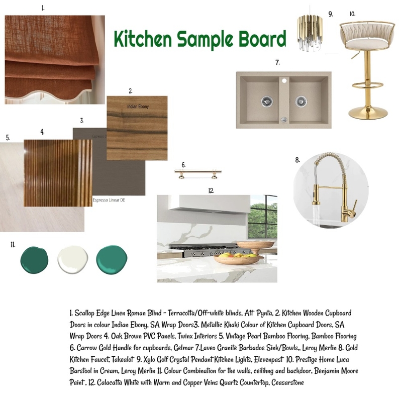 Sample Board for Kitchen 25-03-25 Final Mood Board by JudyK on Style Sourcebook