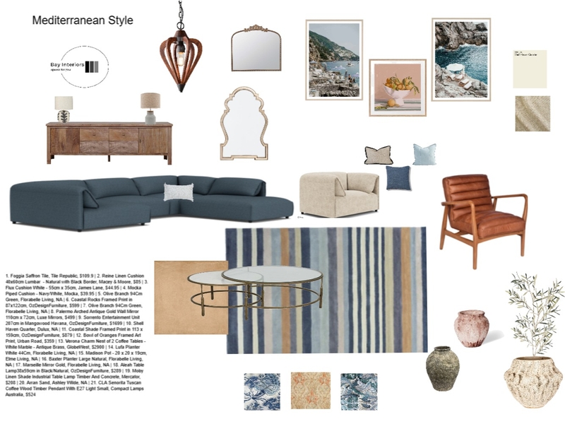 Josy Mediterranean Mood Board by lighthousewalker@hotmail.com on Style Sourcebook