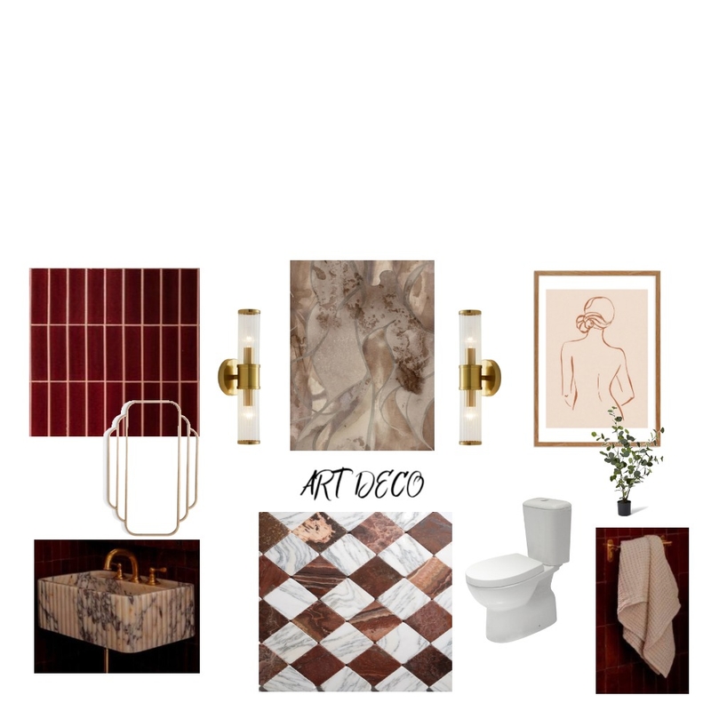 NEW Art Deco Bathroom Mood Board by Angie on Style Sourcebook