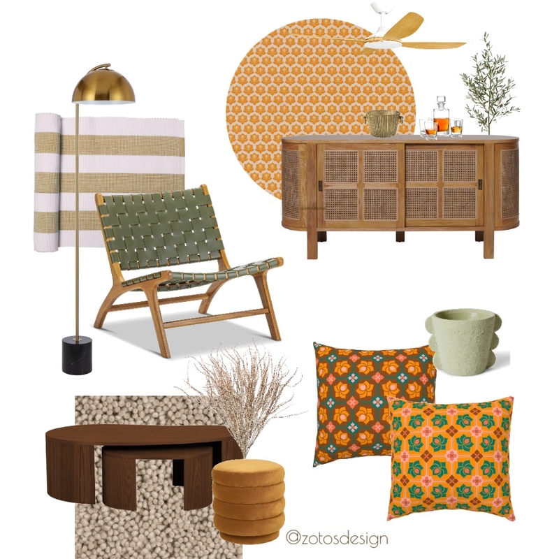 Mid Century Modern - 70s vibe Mood Board by ZotosDesign on Style Sourcebook