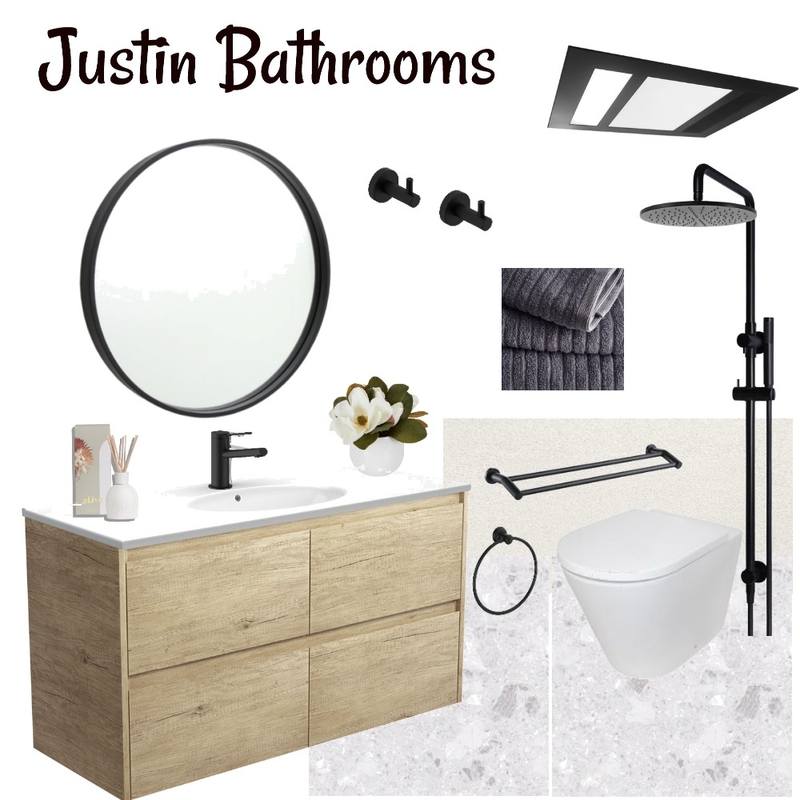 Justin Bathrooms Interior Design Mood Board by Style by Sisters