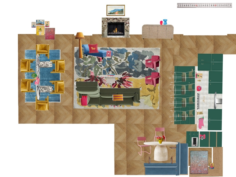 Great Room Space Planning Scale Mood Board by dl2407 on Style Sourcebook