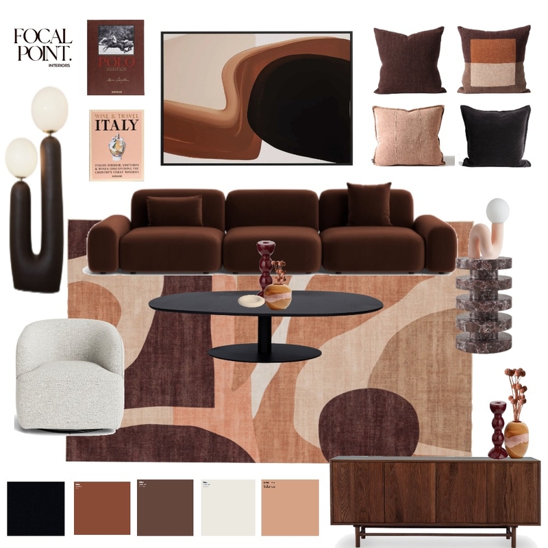 Autumn Colours Inspired Lounge Mood Board by Focal Point Interior Design on Style Sourcebook