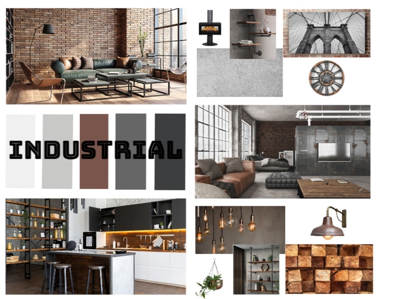 Industrial Mood Board Mood Board by Lita Design on Style Sourcebook