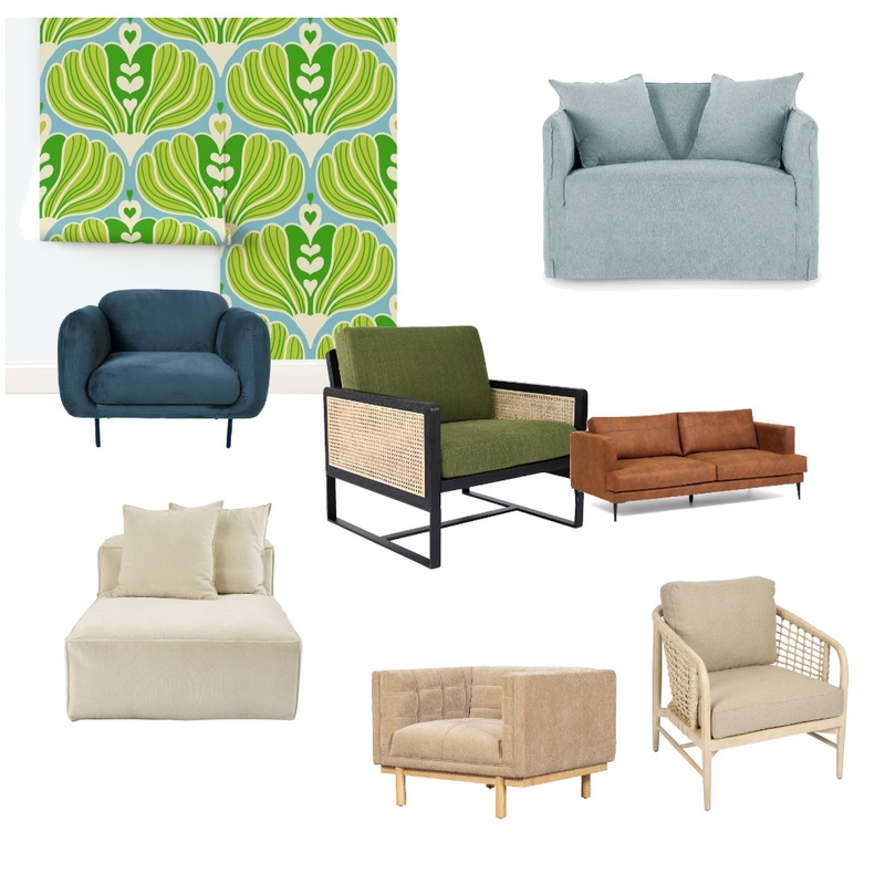 Serene Heart Flowers - blue green Mood Board by Happy Wolf of Fortune on Style Sourcebook