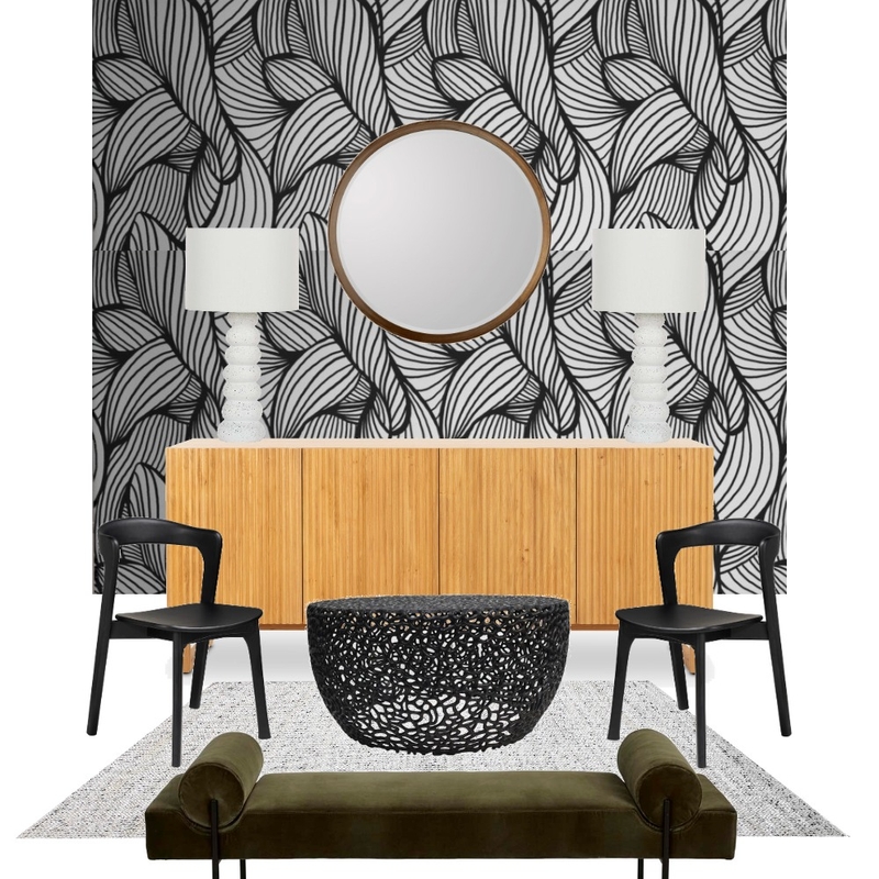 Bold Elegant Abstract Wallpaper Mood Board by Tricia Kramer on Style Sourcebook